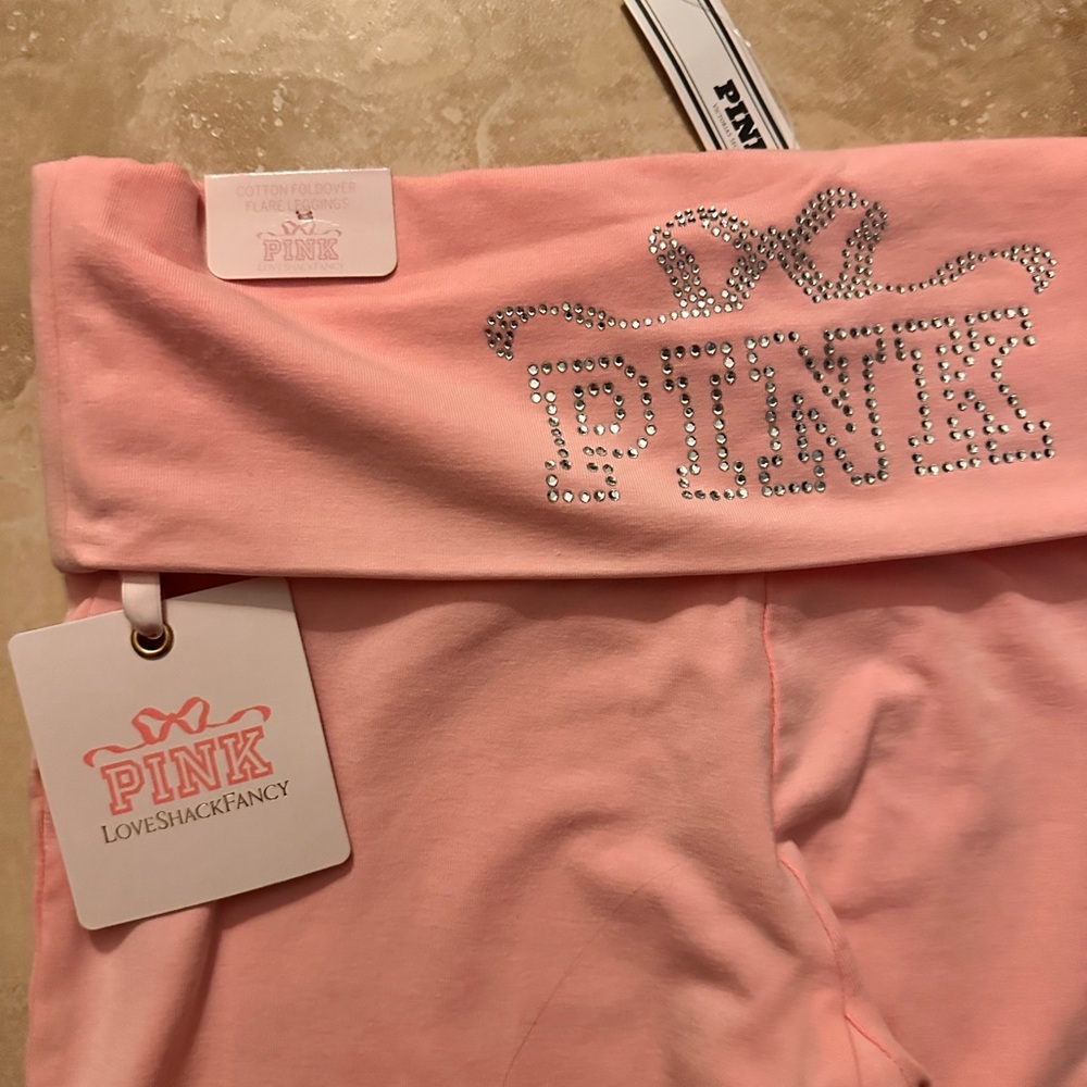 PINK-Love Shack Fancy
Light Pink Flared Foldover Leggings NWT - Picture 4 of 4